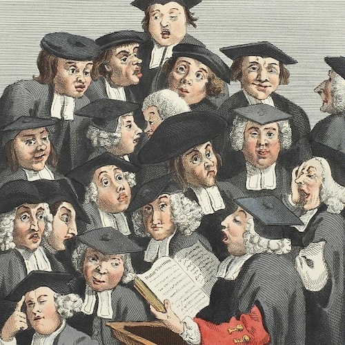 Scholars at a Lecture by William Hogarth
