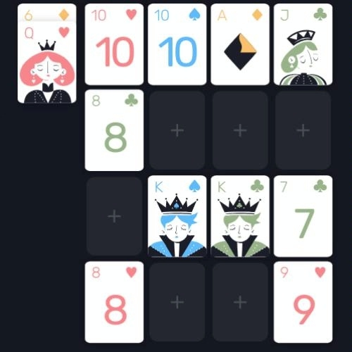 screen shot of a card layout