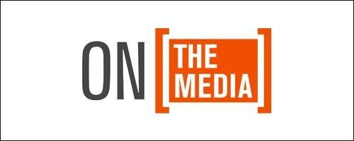 ON THE MEDIA logo, all text